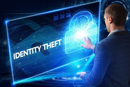 man fighting identity theft